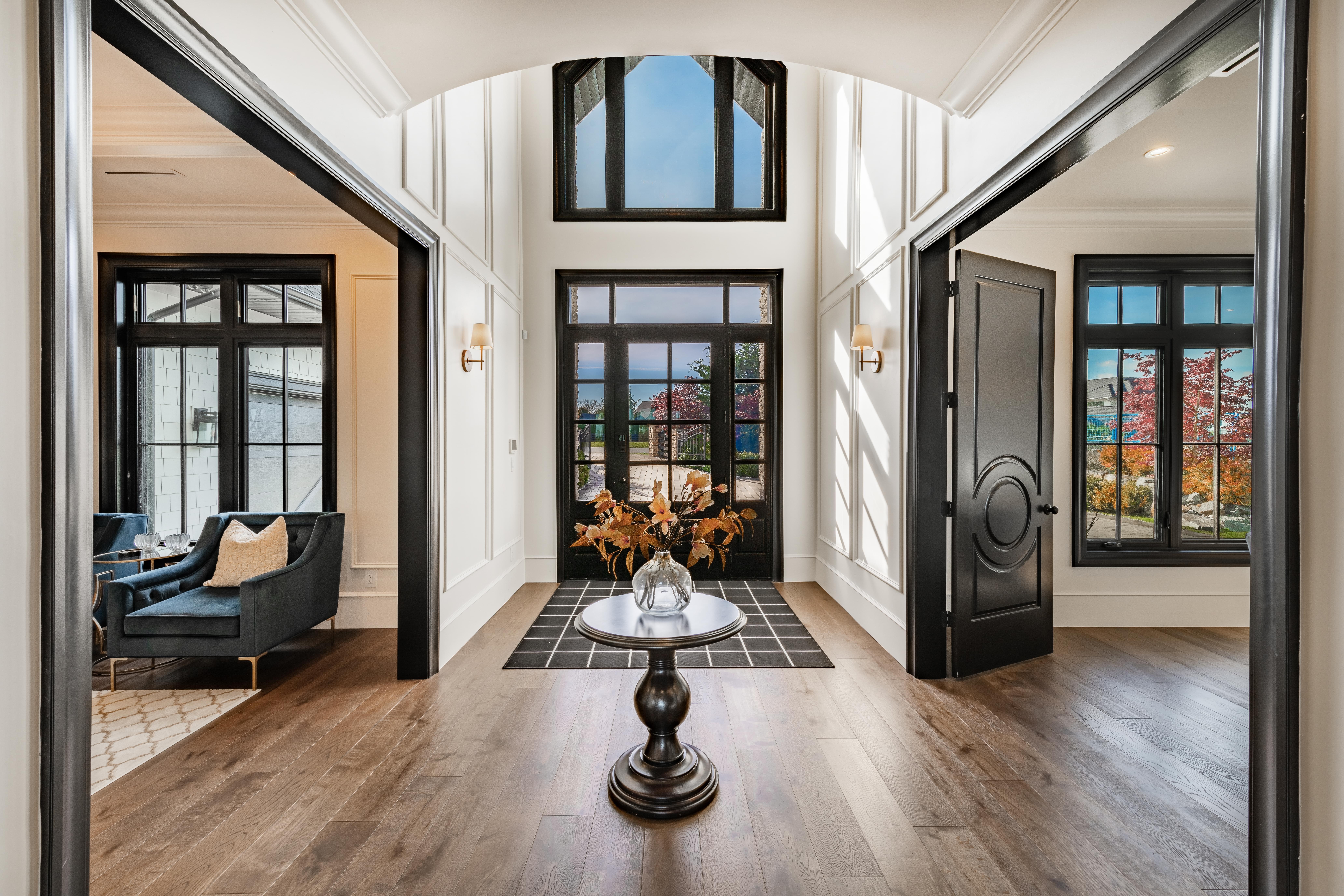 Real estate agent presenting luxury home marketing strategy